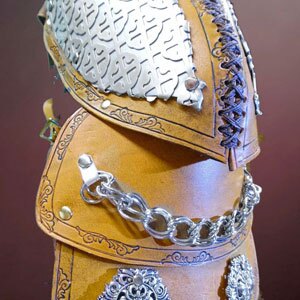 Silver Frills Pauldron by Steampunk Maniacs